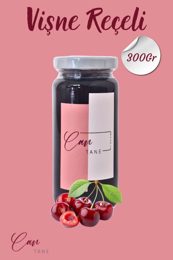 CanTane Vişne Reçeli (300 gr) - Görsel 2